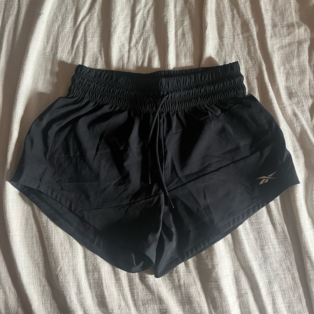 Black athletic shorts